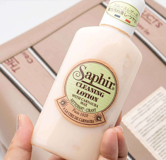 合成皮革(フェイクレザー)バッグのお手入れ【サフィール SAPHIR クリーニングローション】