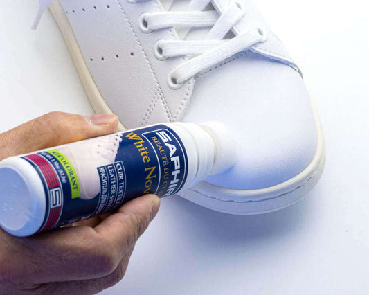 アディダス スタンスミス 白革スニーカーの傷消し・補色