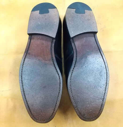 雨の後・定期的なレザーソールのケア