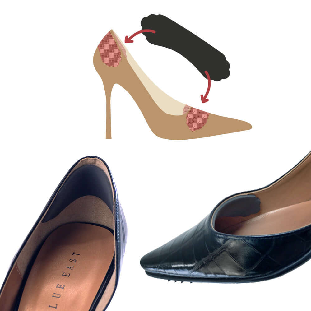 靴脱げ防止 やわらかクッション ヒールバック 甲