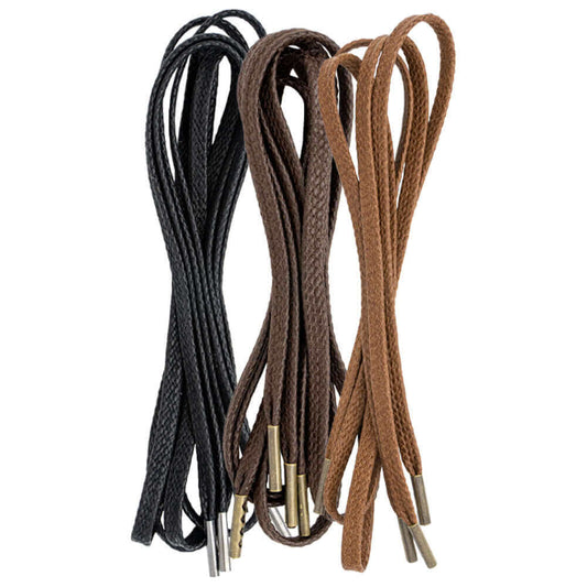 イピ IPI オーダーカットシューレース オリジナル ロー引き 編平紐 太