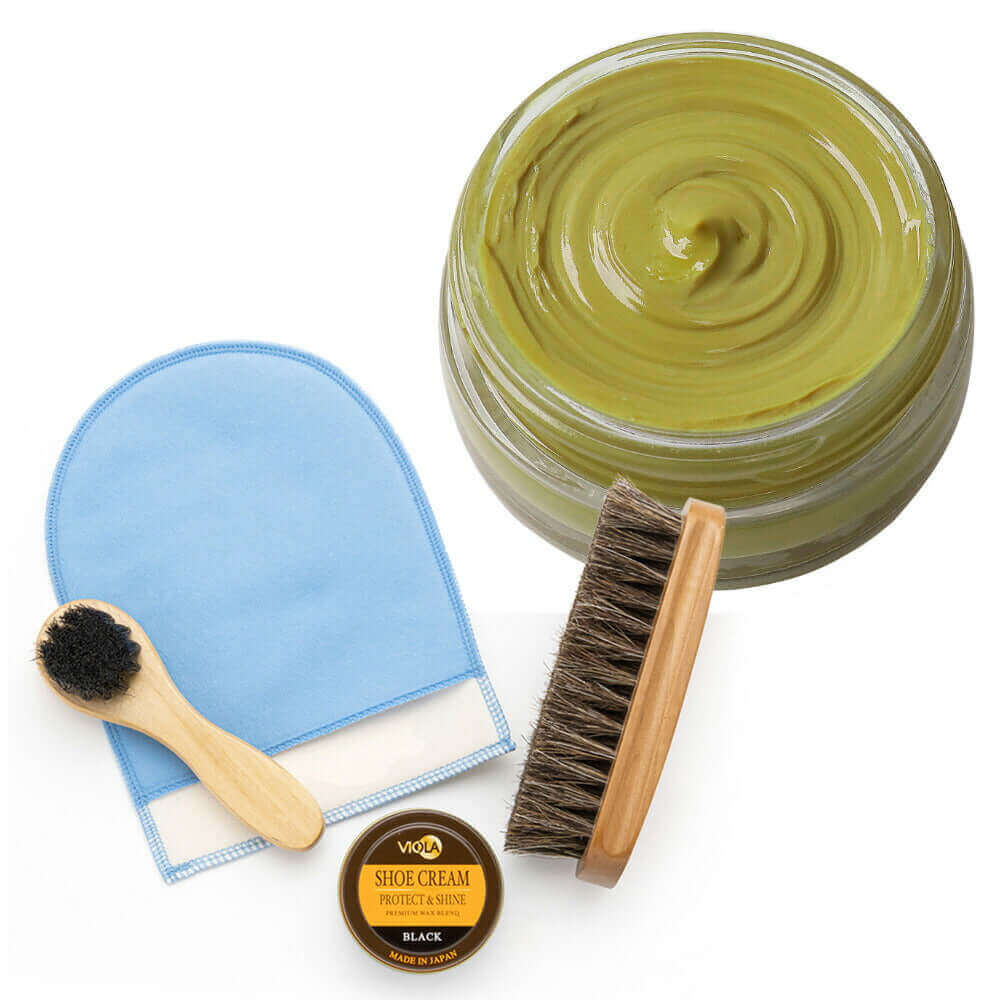 ヴィオラ VIOLA シュークリーム&磨き・塗布用ブラシセット