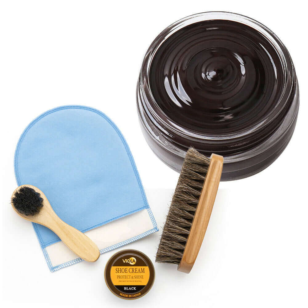 ヴィオラ VIOLA シュークリーム&磨き・塗布用ブラシセット