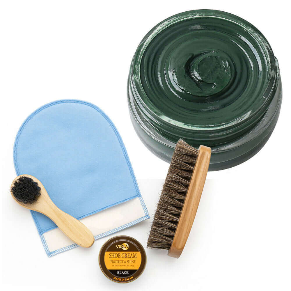 ヴィオラ VIOLA シュークリーム&磨き・塗布用ブラシセット