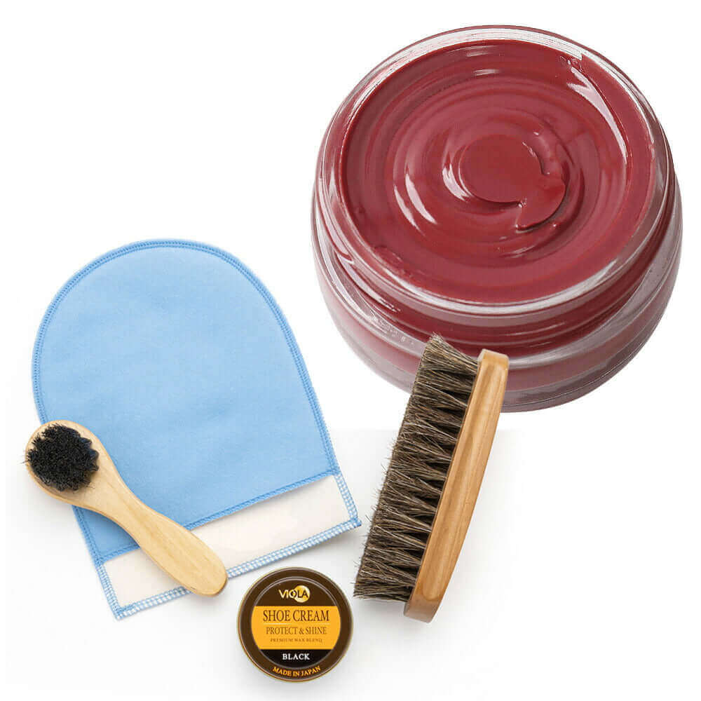 ヴィオラ VIOLA シュークリーム&磨き・塗布用ブラシセット