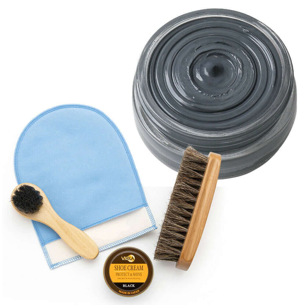 ヴィオラ VIOLA シュークリーム&磨き・塗布用ブラシセット