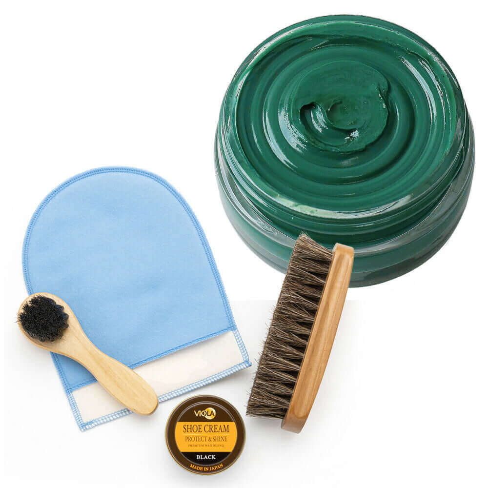 ヴィオラ VIOLA シュークリーム&磨き・塗布用ブラシセット