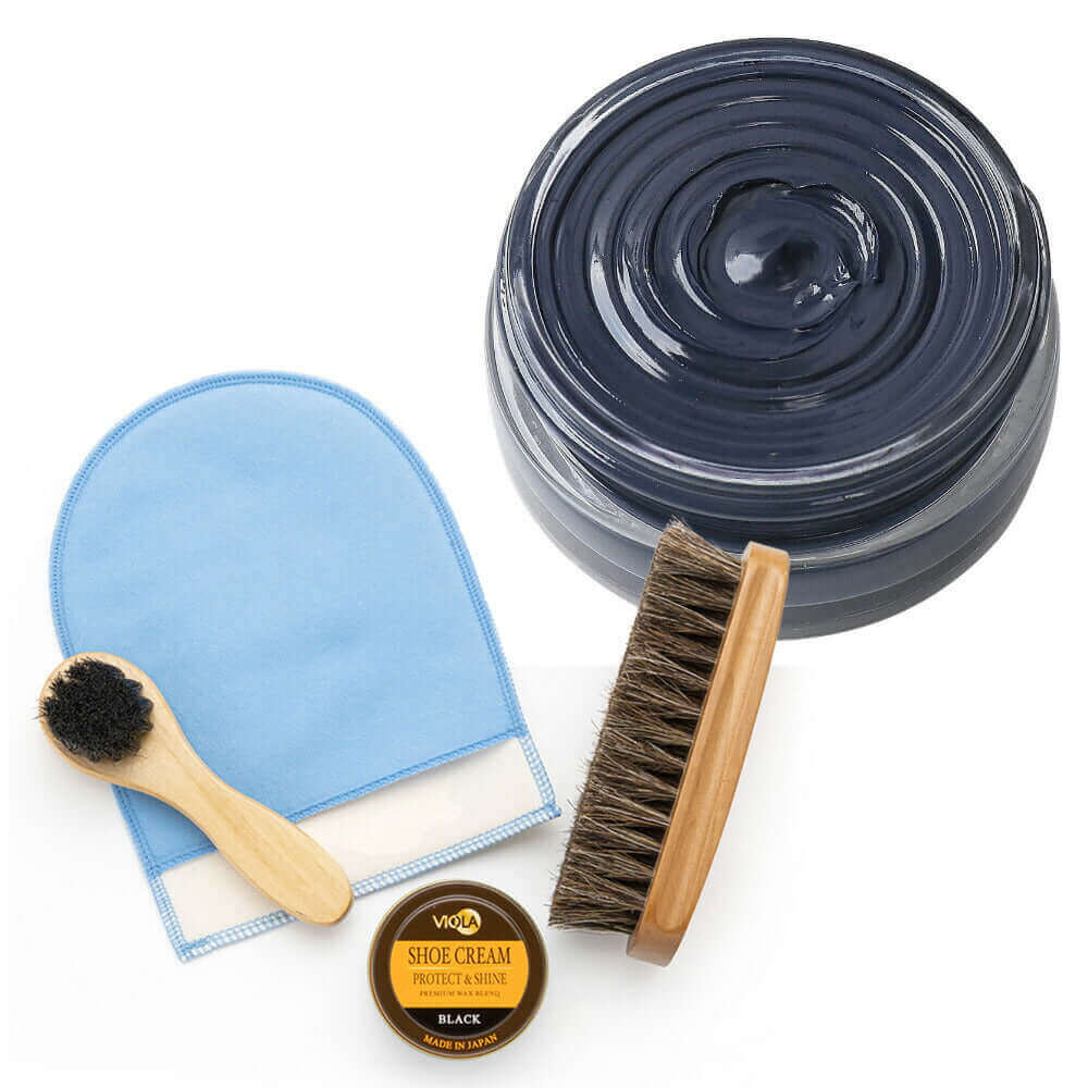 ヴィオラ VIOLA シュークリーム&磨き・塗布用ブラシセット