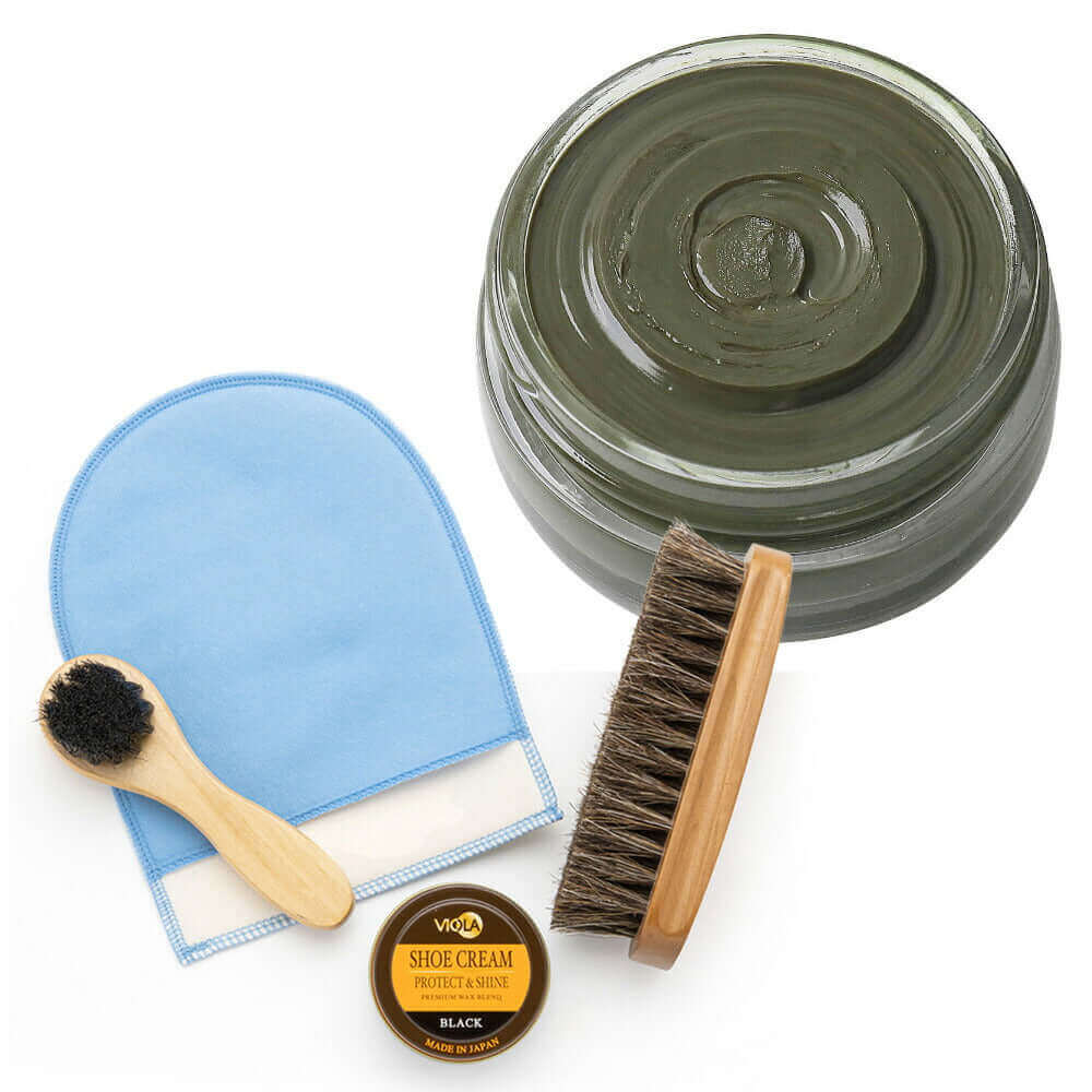 ヴィオラ VIOLA シュークリーム&磨き・塗布用ブラシセット
