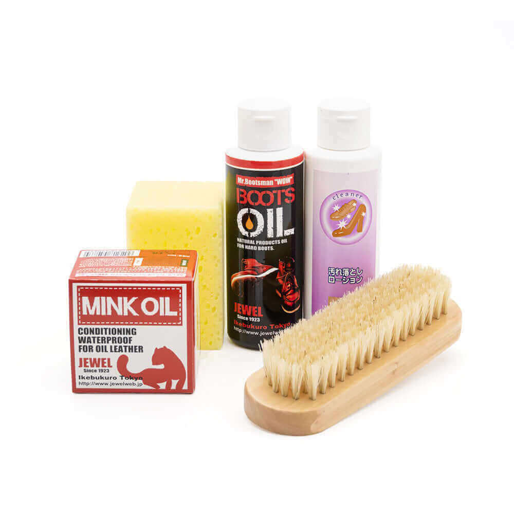 ジュエル JEWEL オイルレザーお手入れセット (オイルマット仕上げ・ツヤ感仕上げ)